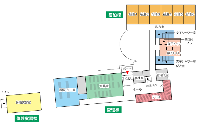 ゆのうら体験の杜見取り図